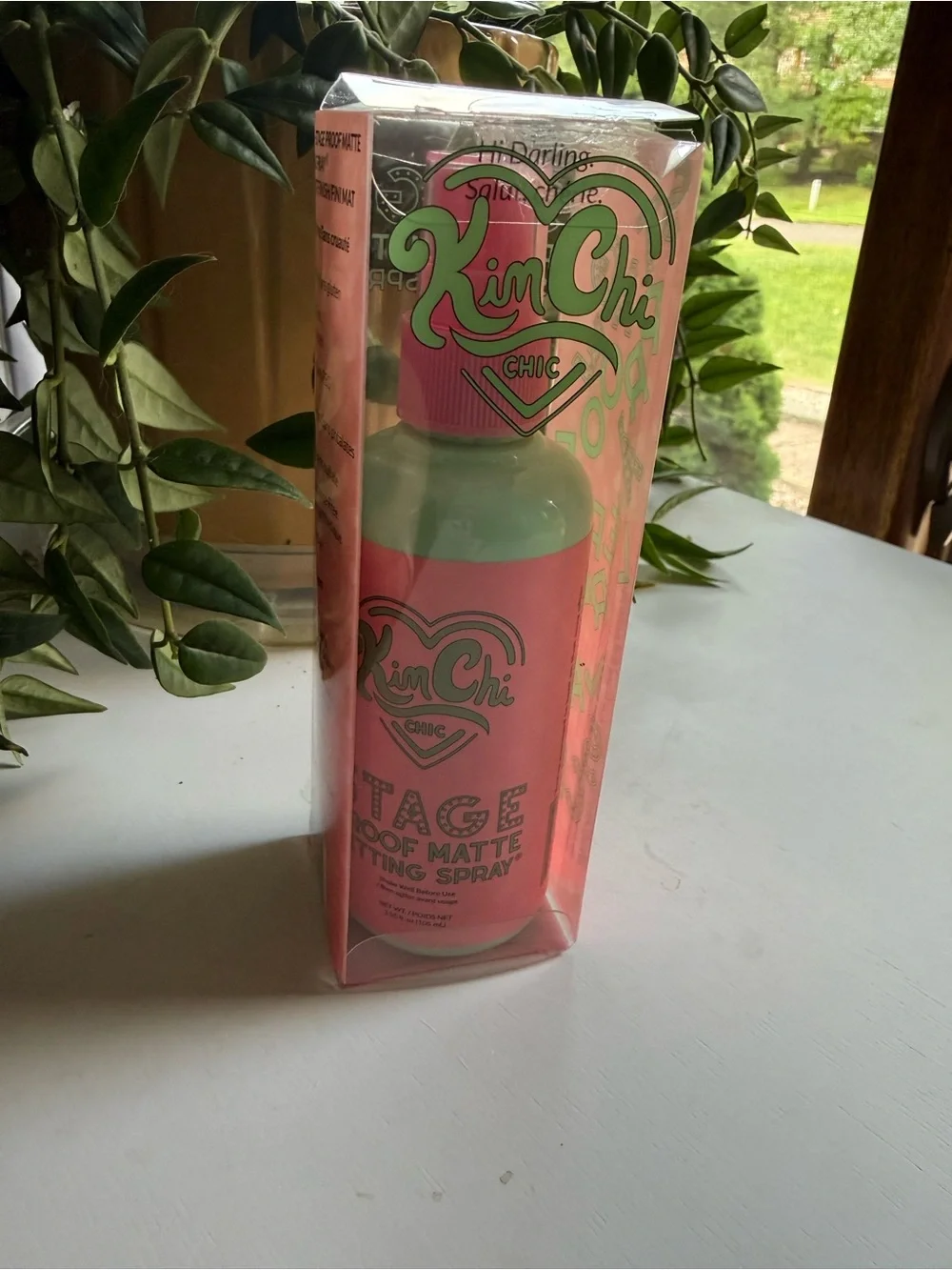 KimChi Chic Matte Setting Spray - Pink & Mint Bottle